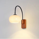 Bauhaus Kaki Draaibare Glazen Wandlamp