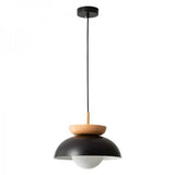 Scandinavische hanglamp van halfhout