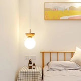 Scandinavische hanglamp van halfhout