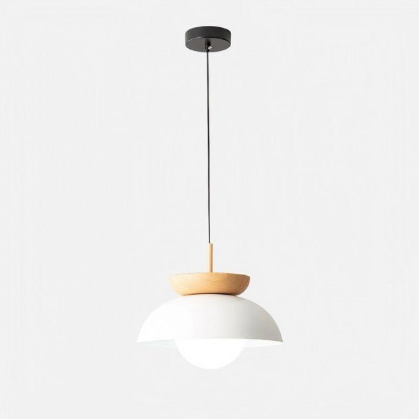 Scandinavische hanglamp van halfhout