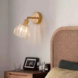 Retro bloemknop tulp glazen wandlamp